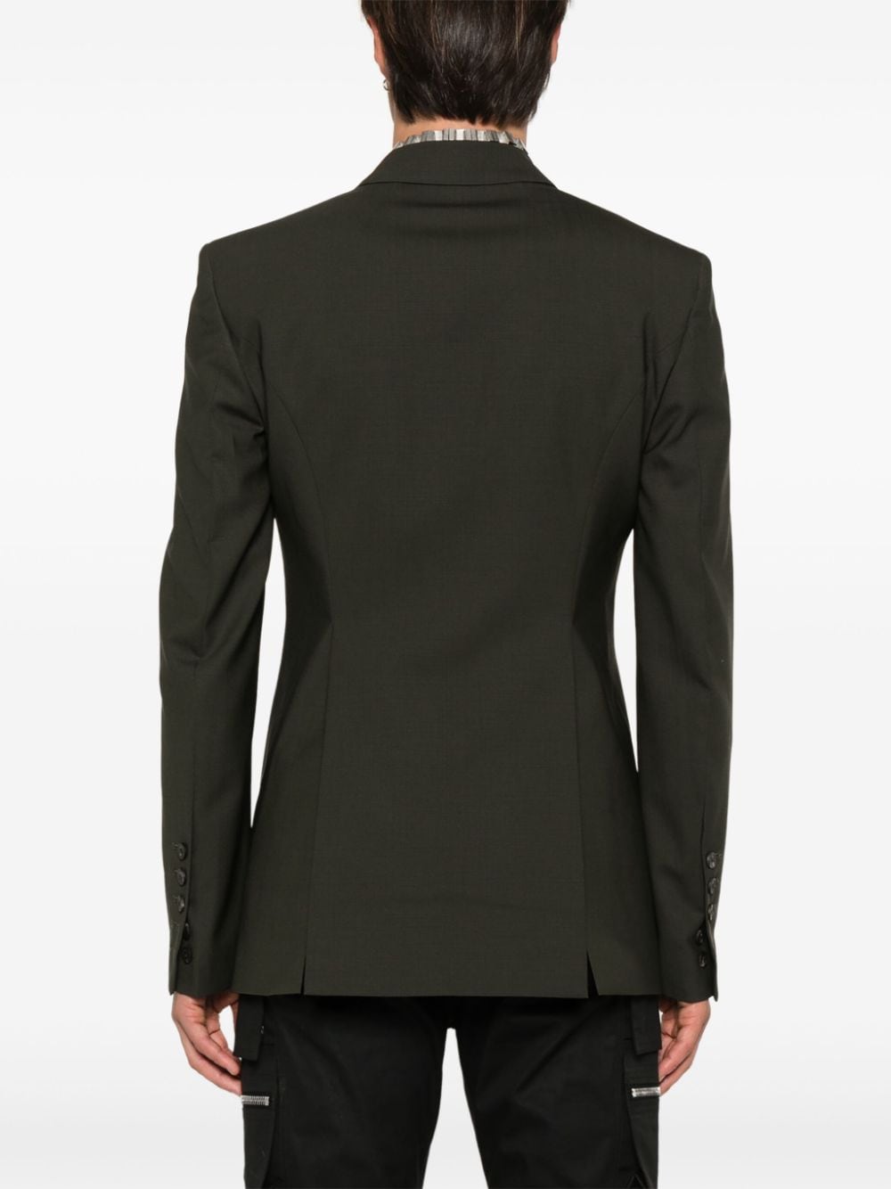 Dark green fogpocket blazer Rick Owens - men - RICK OWENS